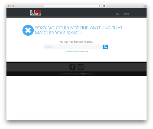 Simplify  Extend WordPress theme - djchrishailes.co.uk