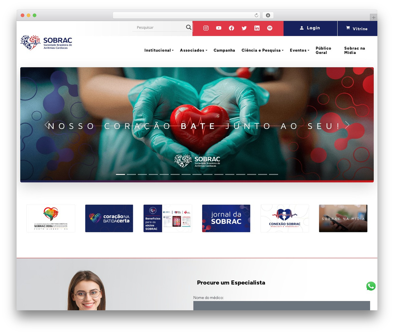 Sobrac Theme WordPress theme design - sobrac.org
