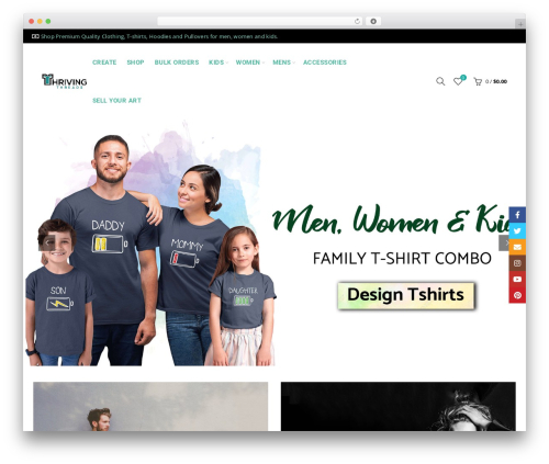 Tshirtecommerce WordPress plugin - thrivingthreads.com