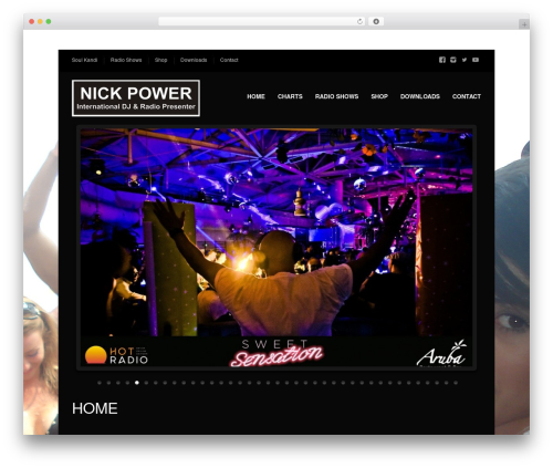 Theme WordPress Musicpro - nickpower.dj