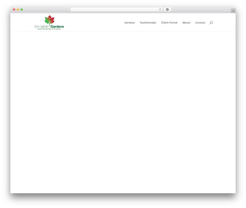 TwoTall WordPress theme - springfieldgardenslawnandlandscape.com