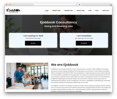Veera WordPress theme - ejobbook.com