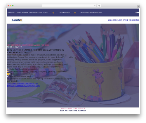 WordPress theme Patterns Kindergarten - artventurellc.com