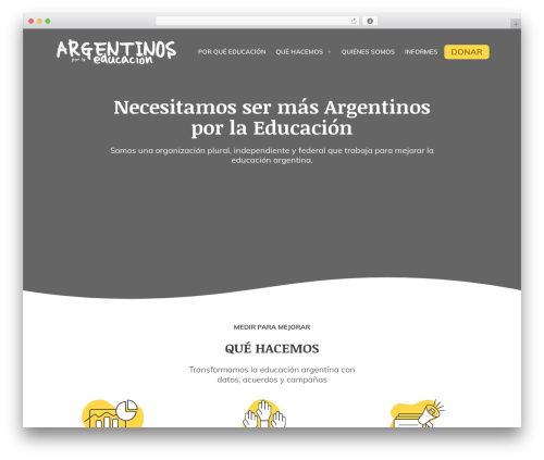 WordPress theme Axé - argentinosporlaeducacion.org
