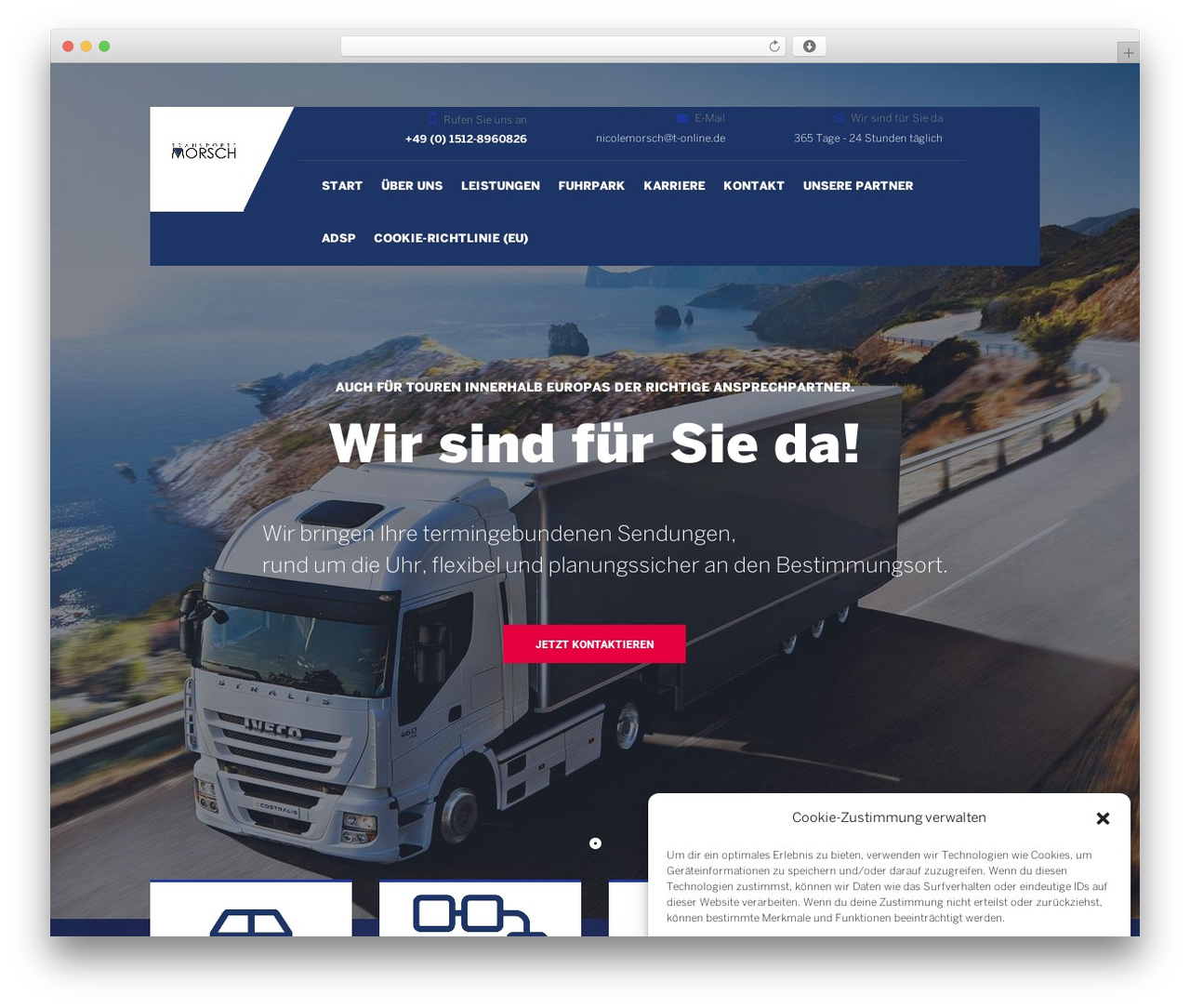 Zero WordPress theme - transporte-morsch.de