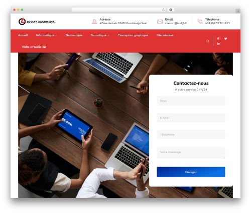 Braintech WordPress theme design - loolyk.fr
