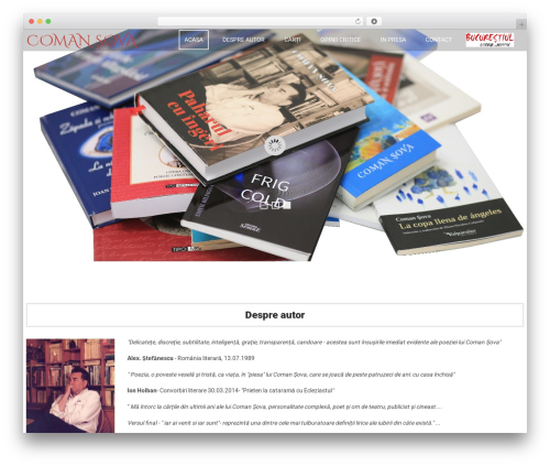 cherry theme WordPress - comansova.ro