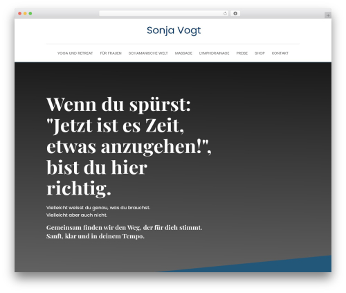 Theme WordPress Divi - sonjavogt.ch