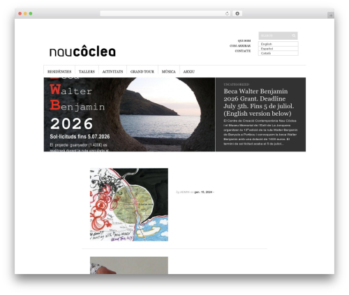 WordPress website theme Sight - naucoclea.com