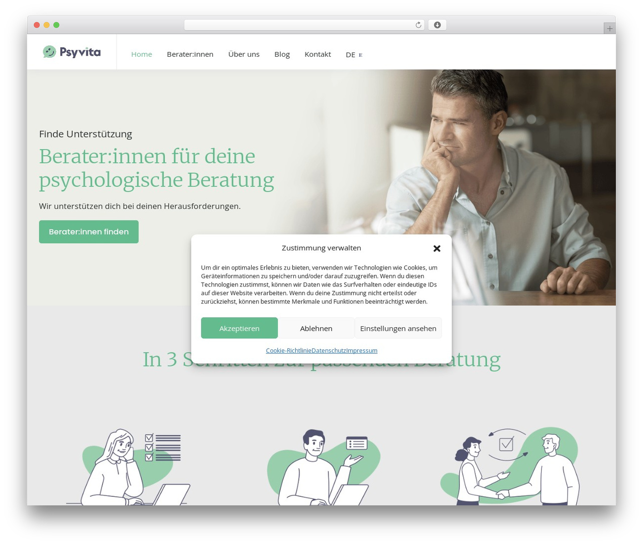 dDoctors WordPress theme - psyvita.ch