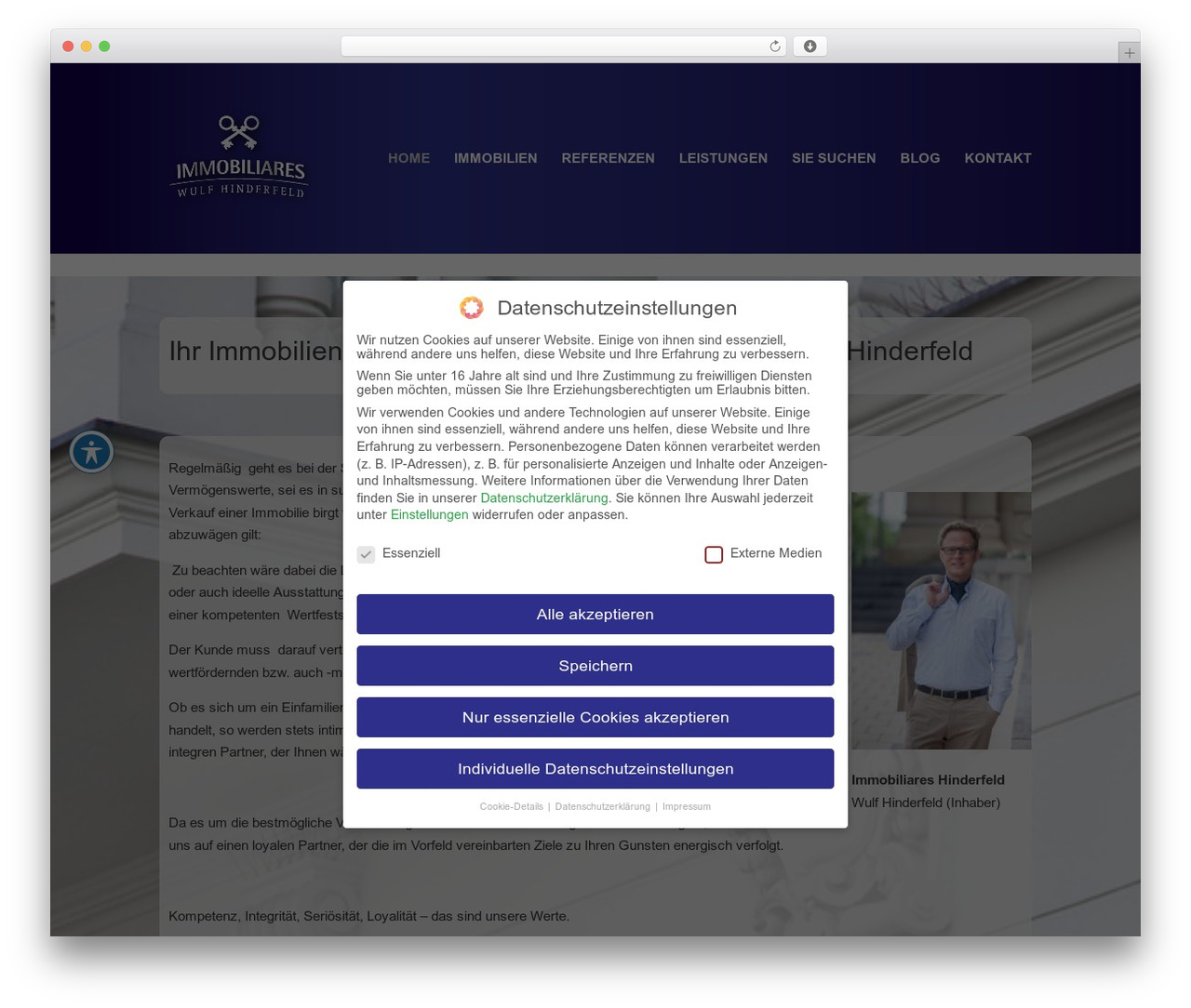 Divi WordPress theme - immobiliares.de