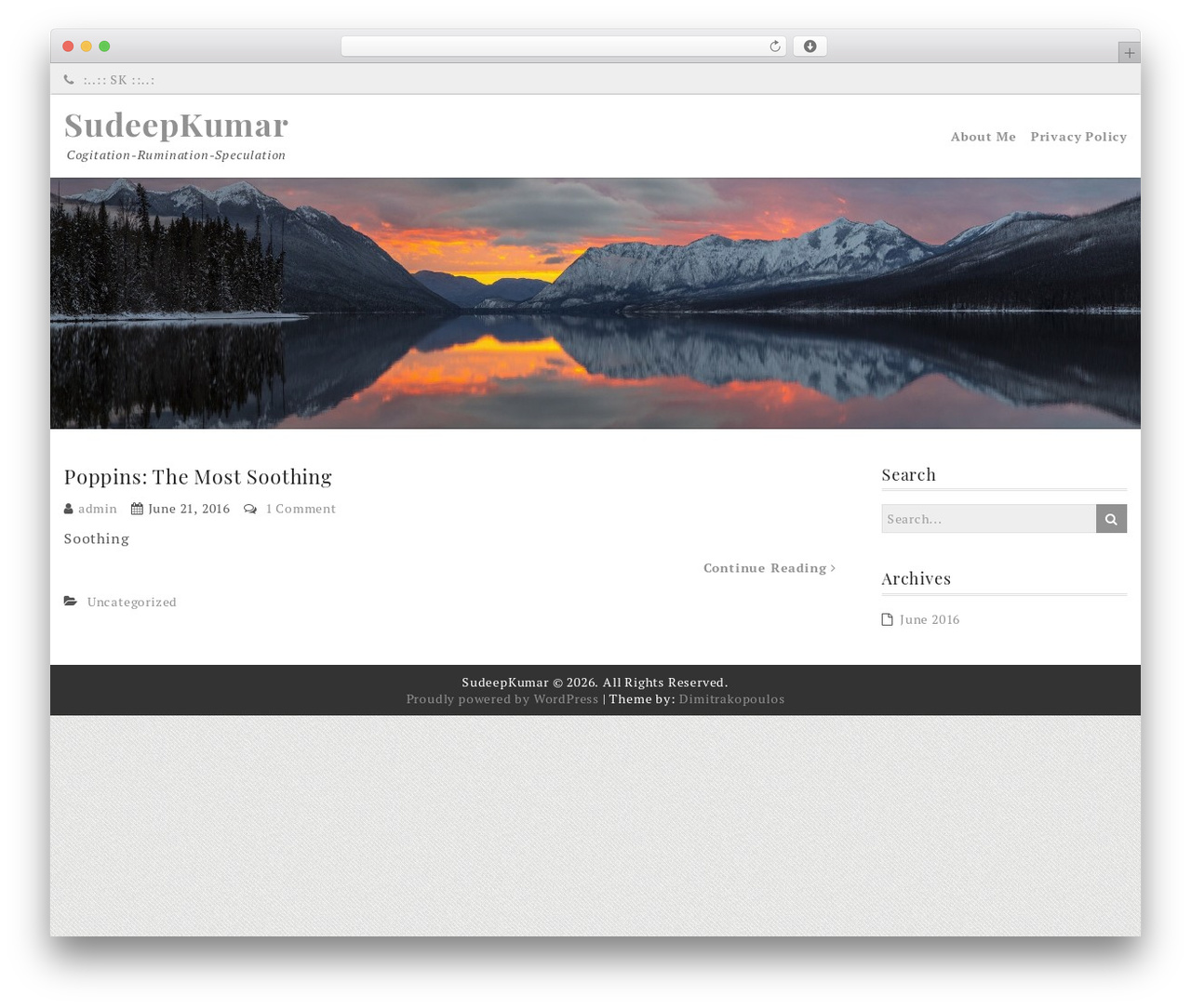 Ef Practical theme WordPress - sudeepkumar.com Ef Practical theme WordPress - sudeepkumar.com