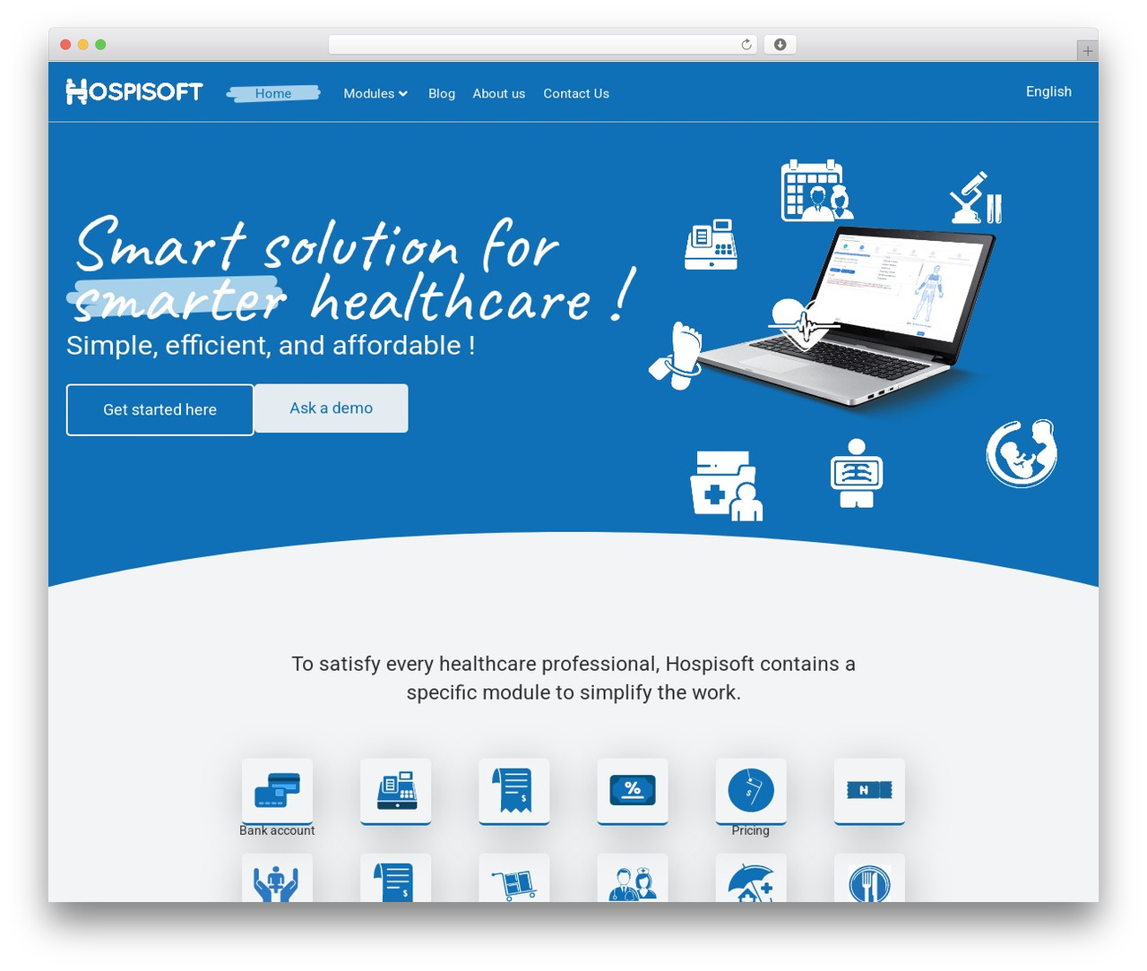 Hello Elementor WordPress theme - hospi-soft.com