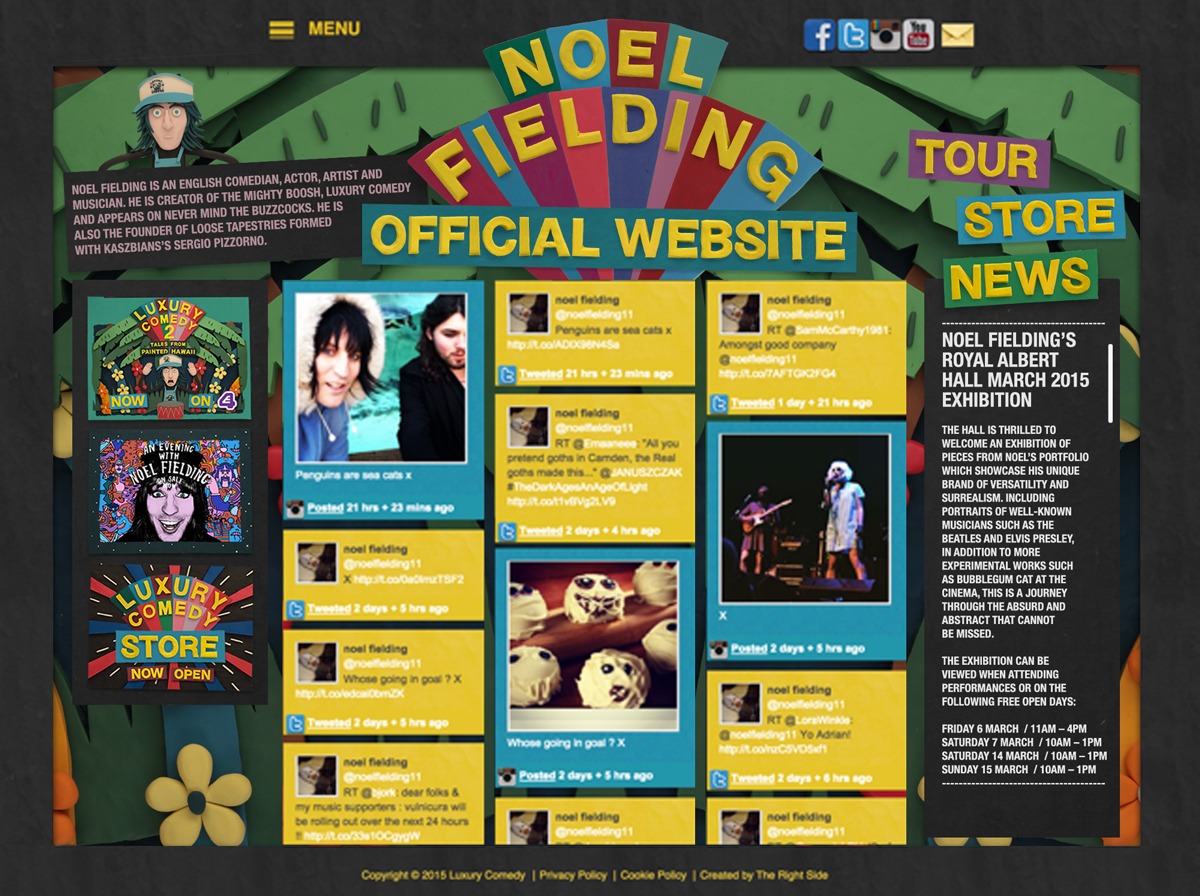 Noel Fielding theme WordPress