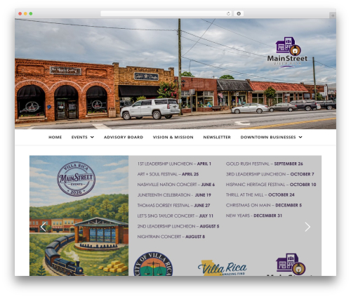 WordPress theme Ashe - downtownvillarica.com