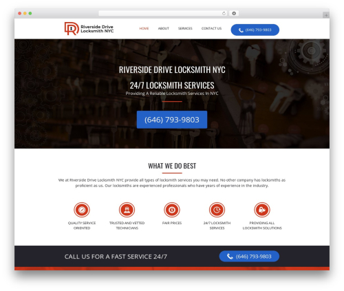 WordPress theme Standout Wordpress Theme. - riversidedrlocksmith.com
