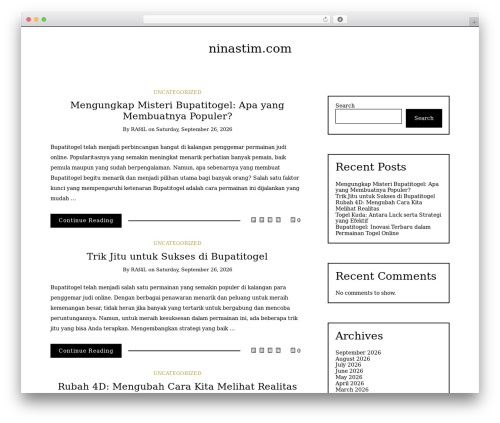 WordPress theme Writee - ninastim.com WordPress theme Writee - ninastim.com
