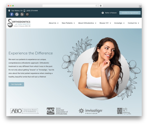 Hello Elementor WordPress theme - orthodonticsofsanmateo.com