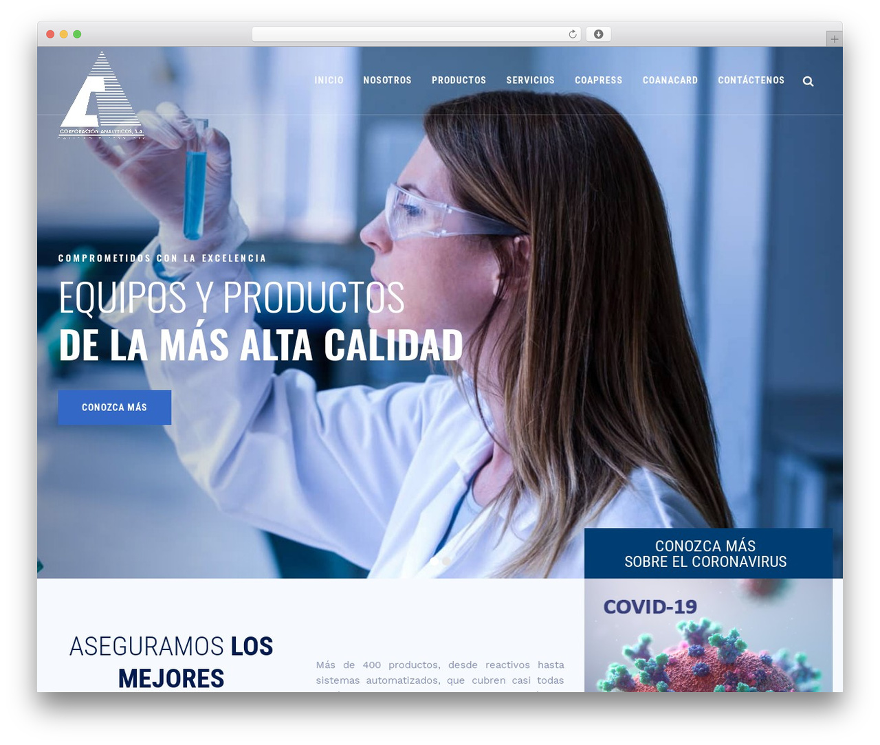 LabtechCO WordPress theme - coanalyticos.com