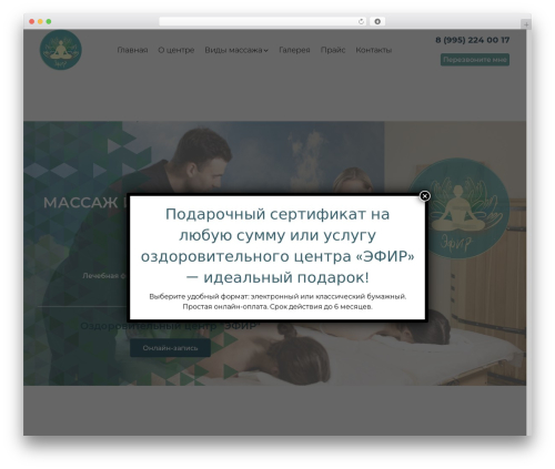 Aapside master WordPress plugin - efir-massage-anapa.ru
