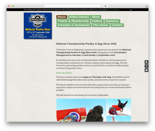 Theme WordPress Bootstrap Theme Framework - nationalshow.poultryclub.org