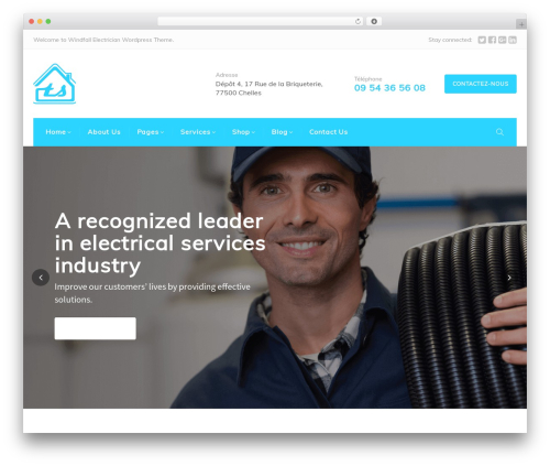 Windfall WordPress website theme - technique-securite.fr