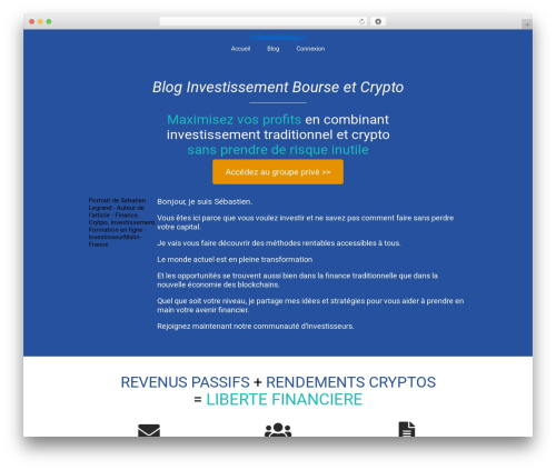 WordPress theme fastest - investisseurmalin.com