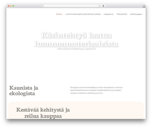 WordPress theme Hello Elementor - lalupate.fi