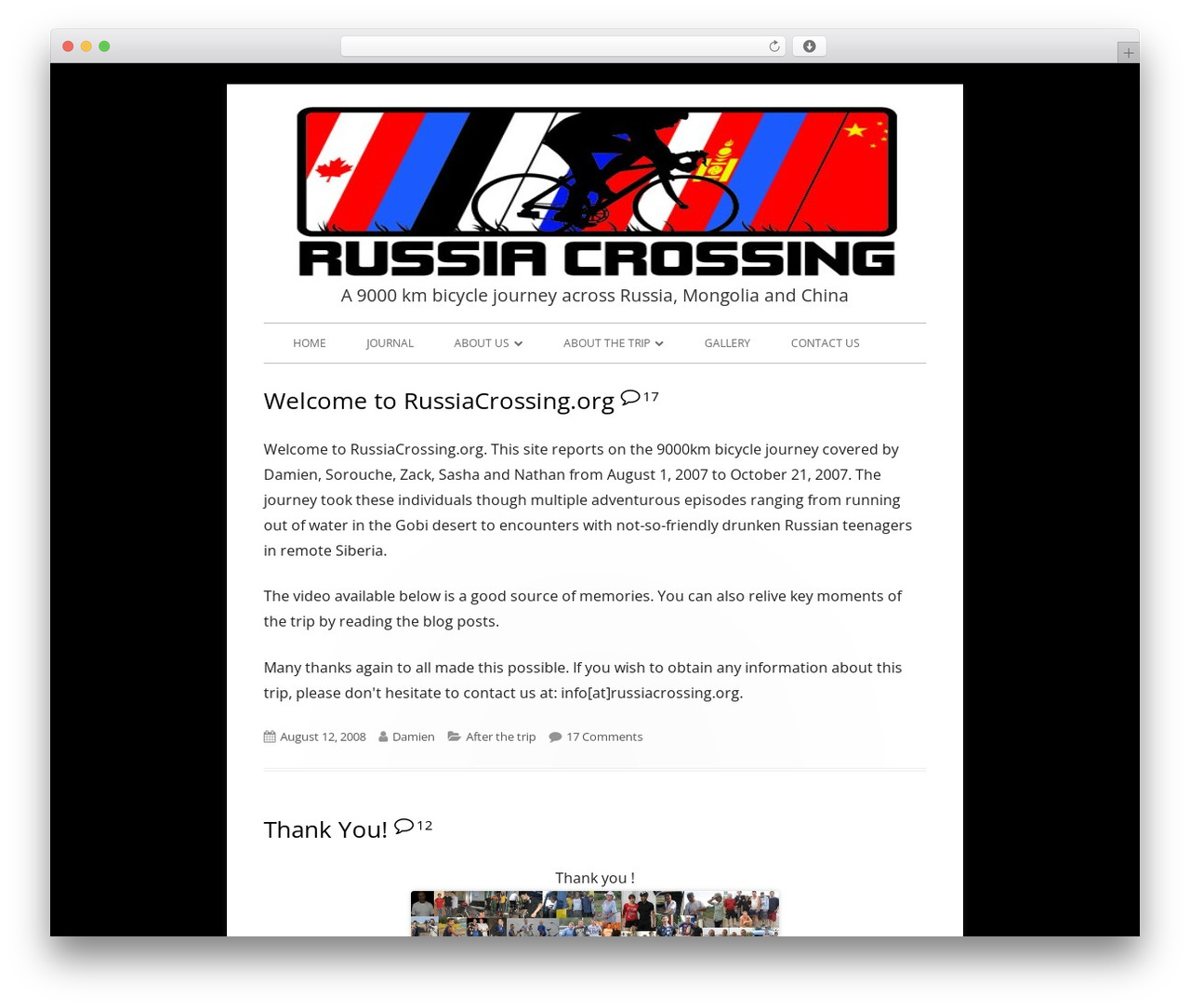 WordPress theme Tiny Framework - russiacrossing.org WordPress theme Tiny Framework - russiacrossing.org