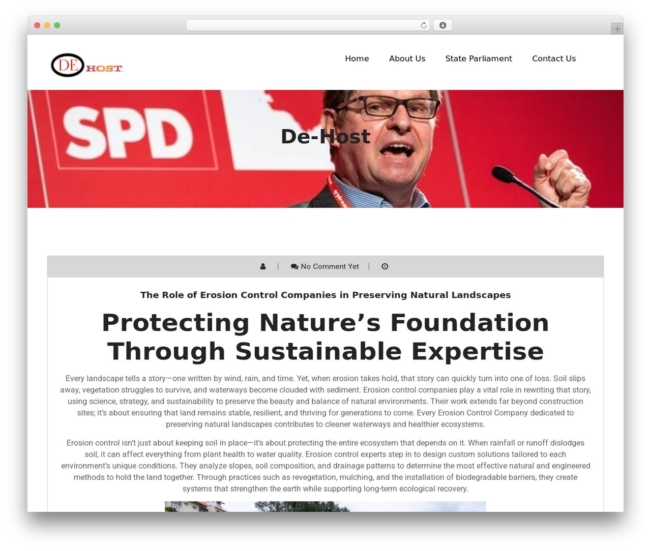 Construction Techup WordPress theme - de-host.org