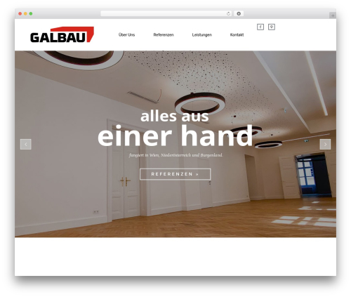 Theme23 WordPress theme - galbau.at