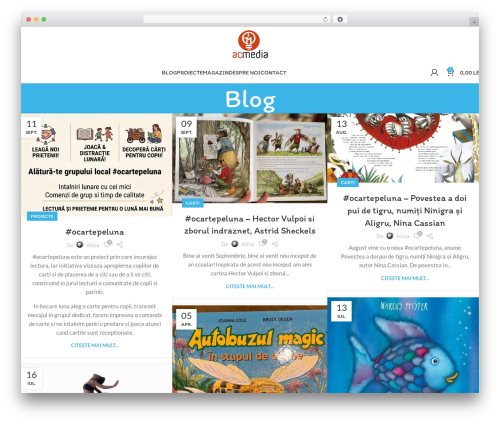Woodmart WordPress blog theme - acmedia.ro