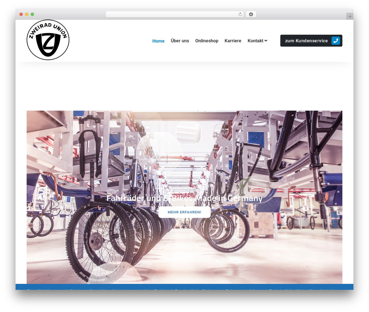 WordPress theme StartKit - zweirad-union.com