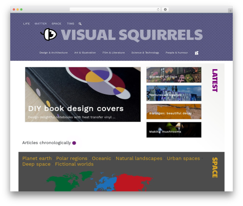WordPress theme WP Bootstrap Starter - visualsquirrels.net
