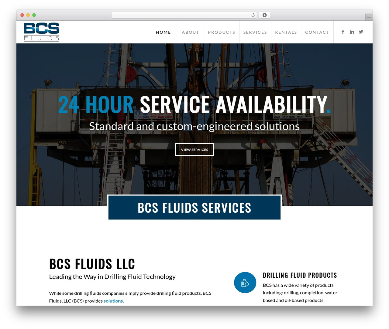 BCS WordPress theme - bcsfluids.com