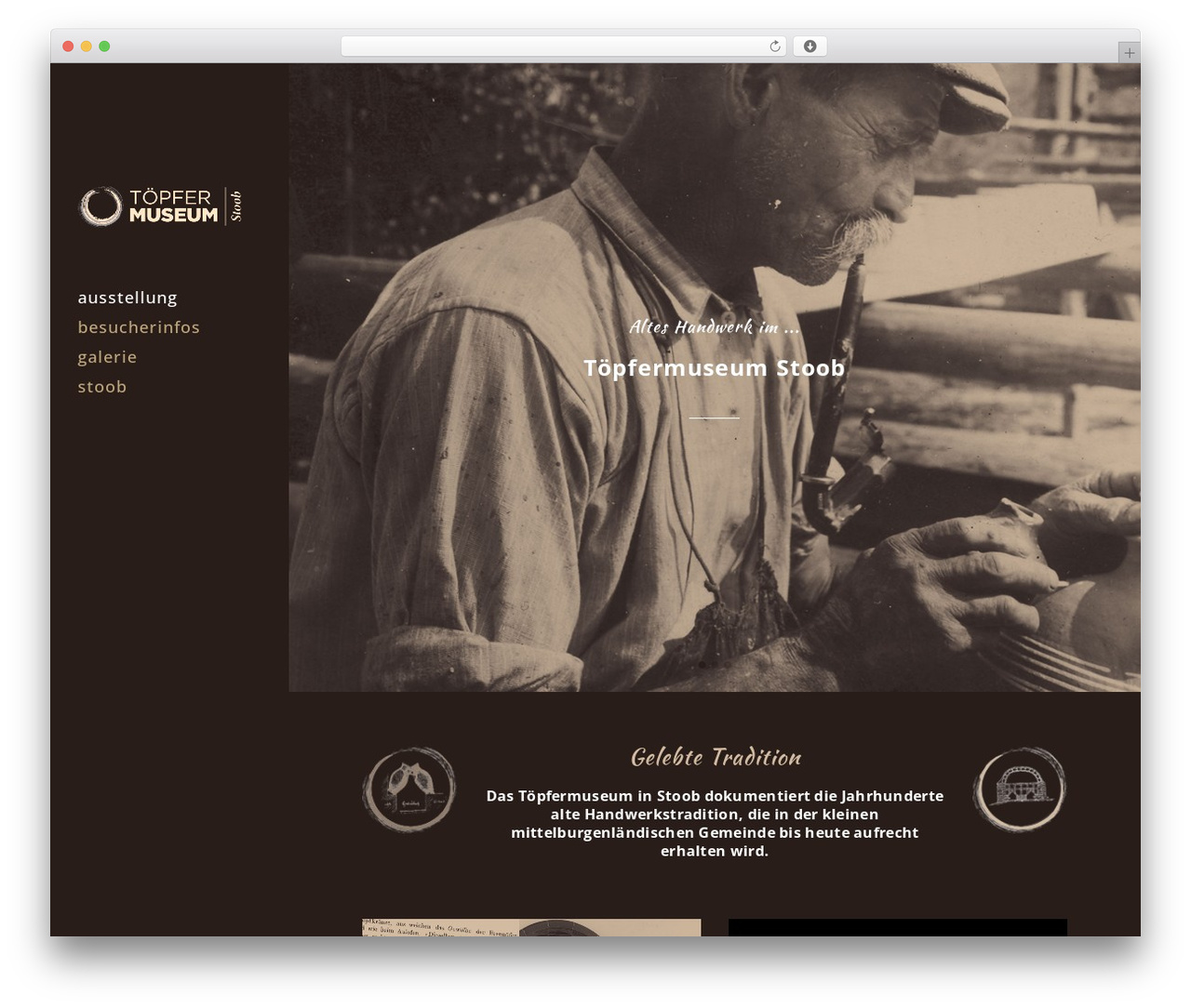 Bridge WordPress theme - toepfermuseum.at