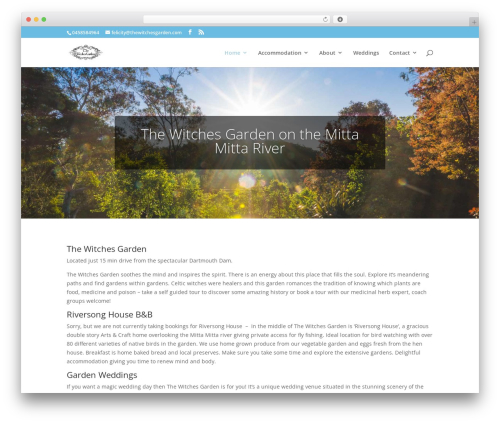 Divi landscaping WordPress theme - thewitchesgarden.com