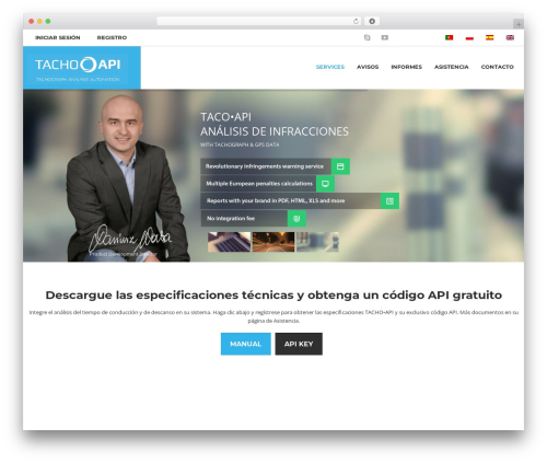 Flatco WordPress page theme - tacoapi.es