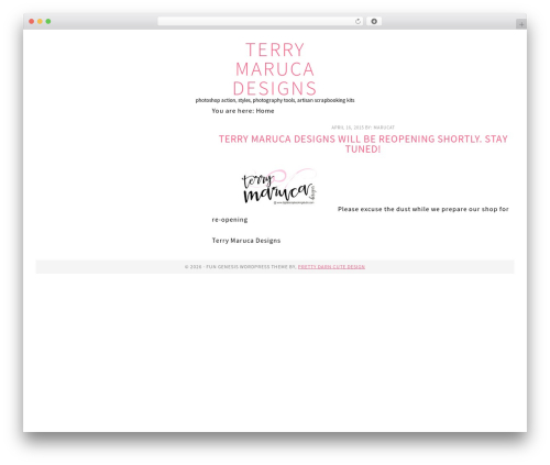 Fun WordPress Theme WordPress theme for photographers - terrymarucadesigns.com