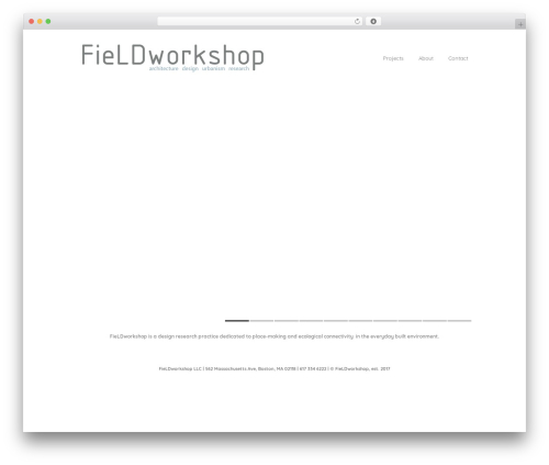 Goodspace WordPress theme - fieldworkshop.com