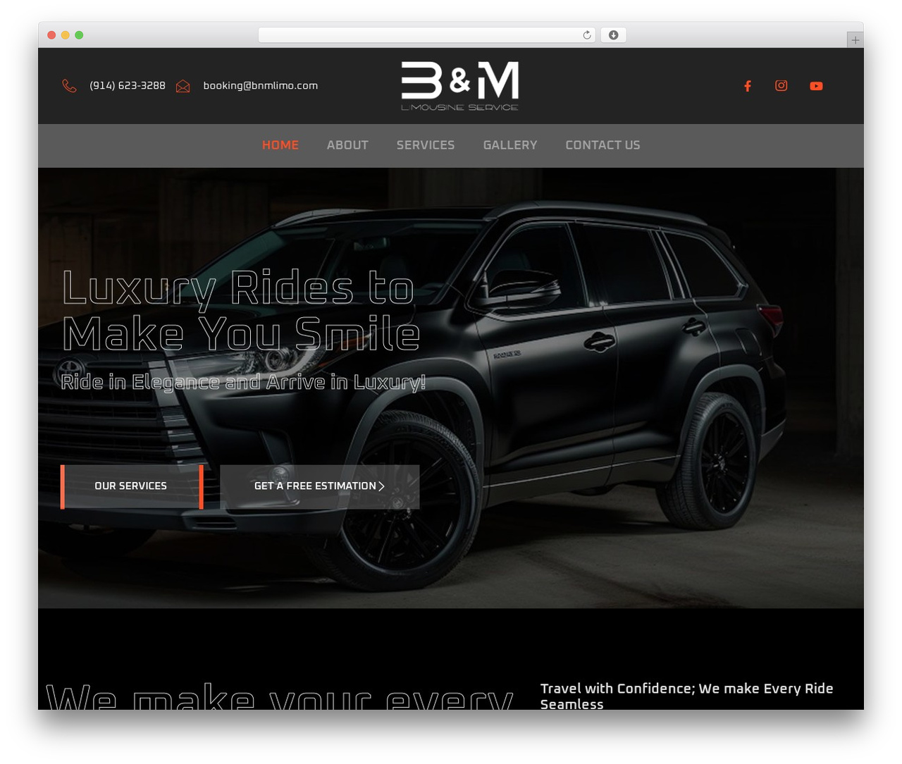 Hello Elementor WordPress theme - bnmlimoservice.com