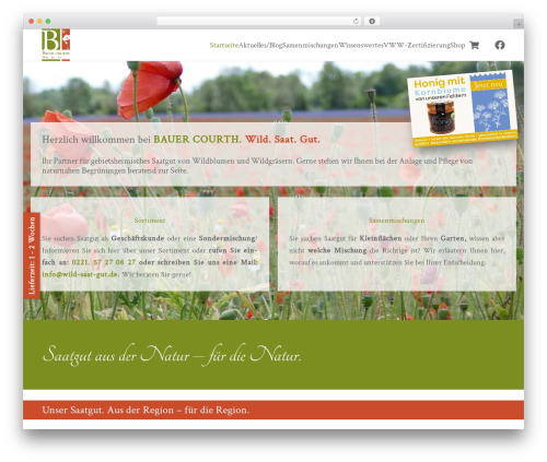 Bne flyout WordPress plugin - wild-saat-gut.de