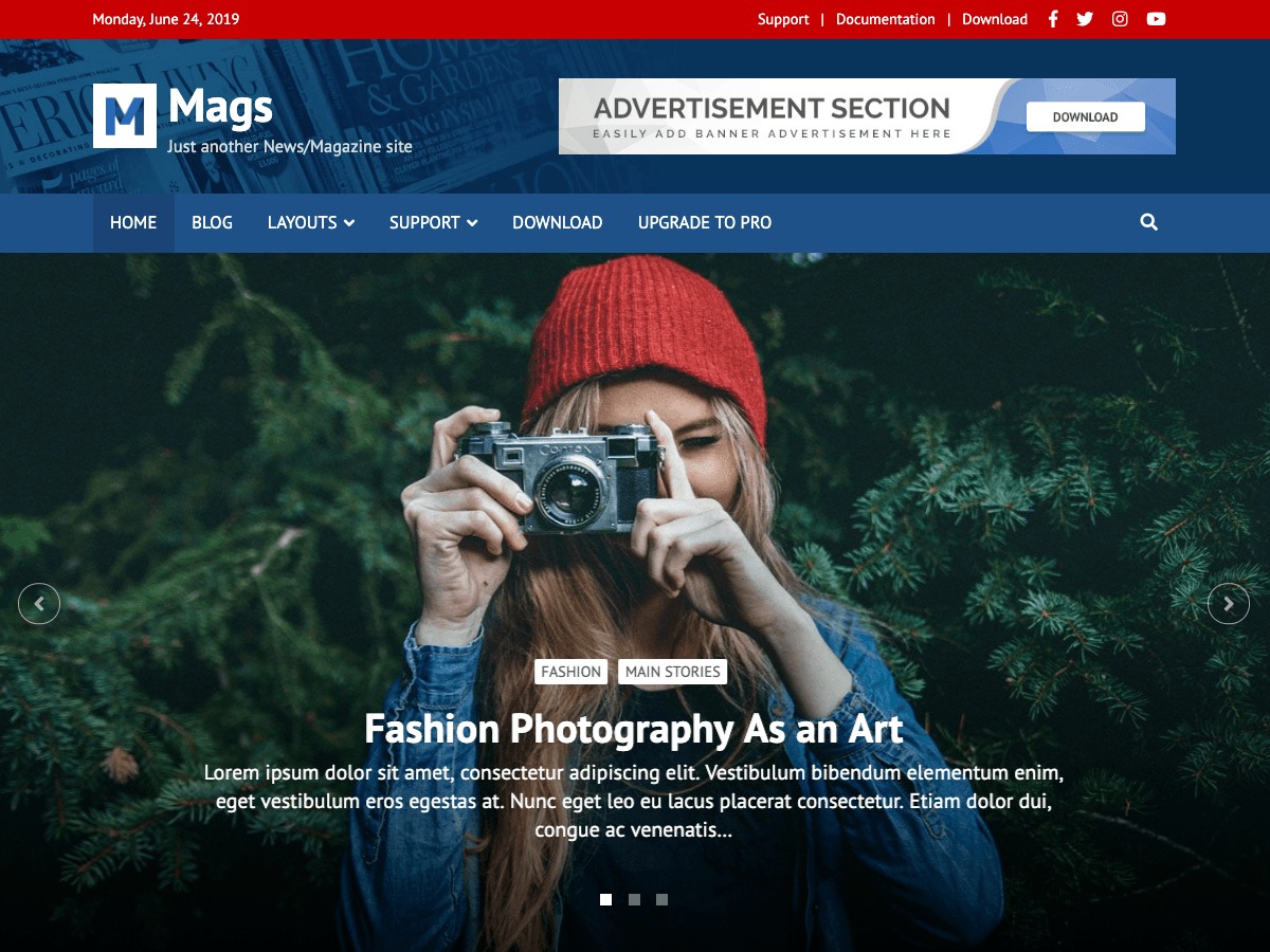 mags best portfolio WordPress theme