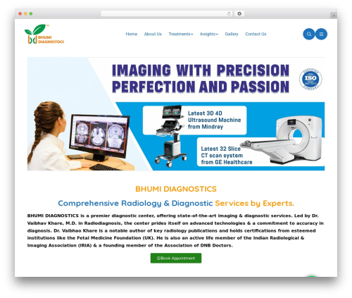 Medixi WordPress theme - bhumidiagnostics.com