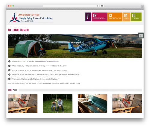OpenSpace premium WordPress theme - flying-rv7.com