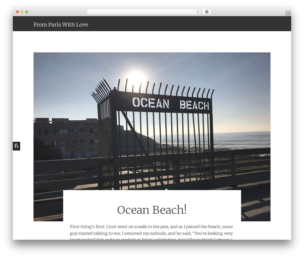 Syntax WordPress theme - frompariswithlove.org