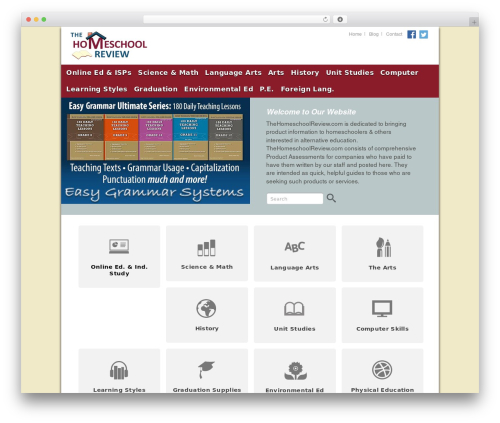 Theme top WordPress theme - thehomeschoolreview.com