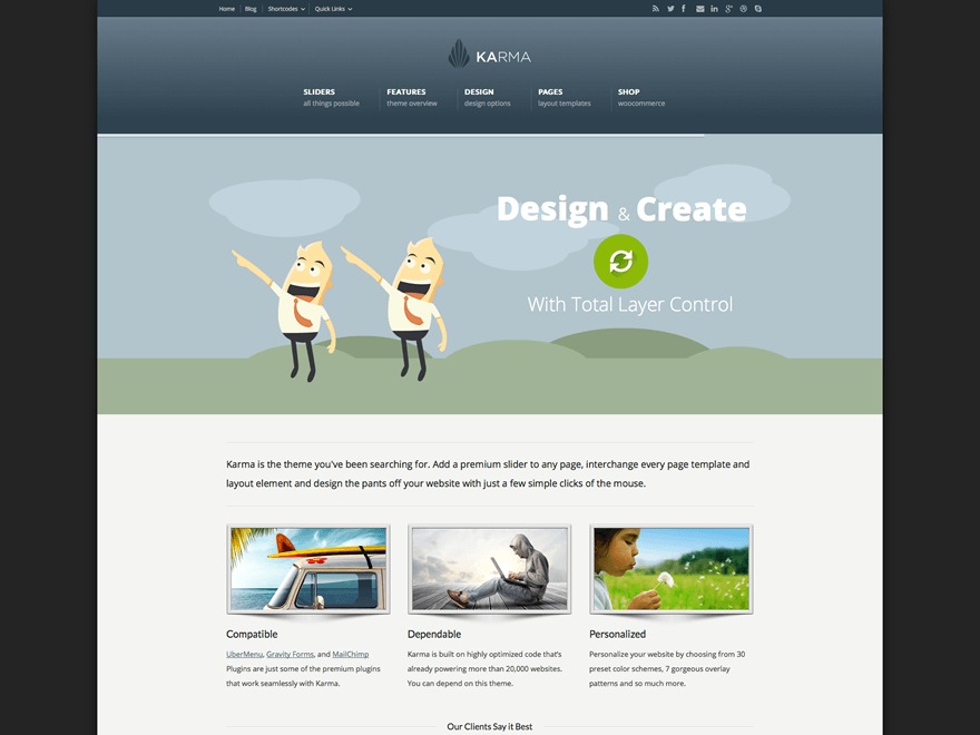 WordPress theme Karma
