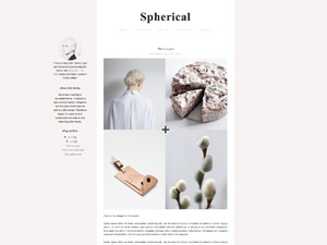 WordPress theme Spherical by Ana Degenaar