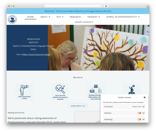 Astra portfolio WordPress plugin - moorhouseinstitute.com